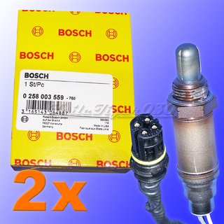 2x0258003559BOSCH LAMBDASONDE VOR KAT PASSEND FR E36 318isE46 316 i E39 735iE38 11781247406