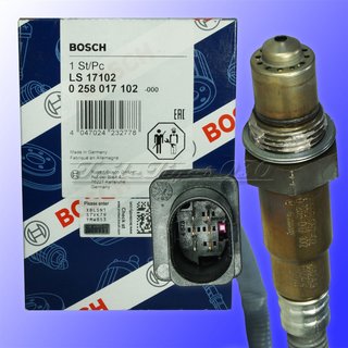 0 258 017 102 BOSCH LAMBDASONDE PASSEND FR BMW E90 335i E92 335i Z4 sDrive 35i 11787558087